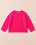 Flauschiger Strickpullover Pink – Bild 1