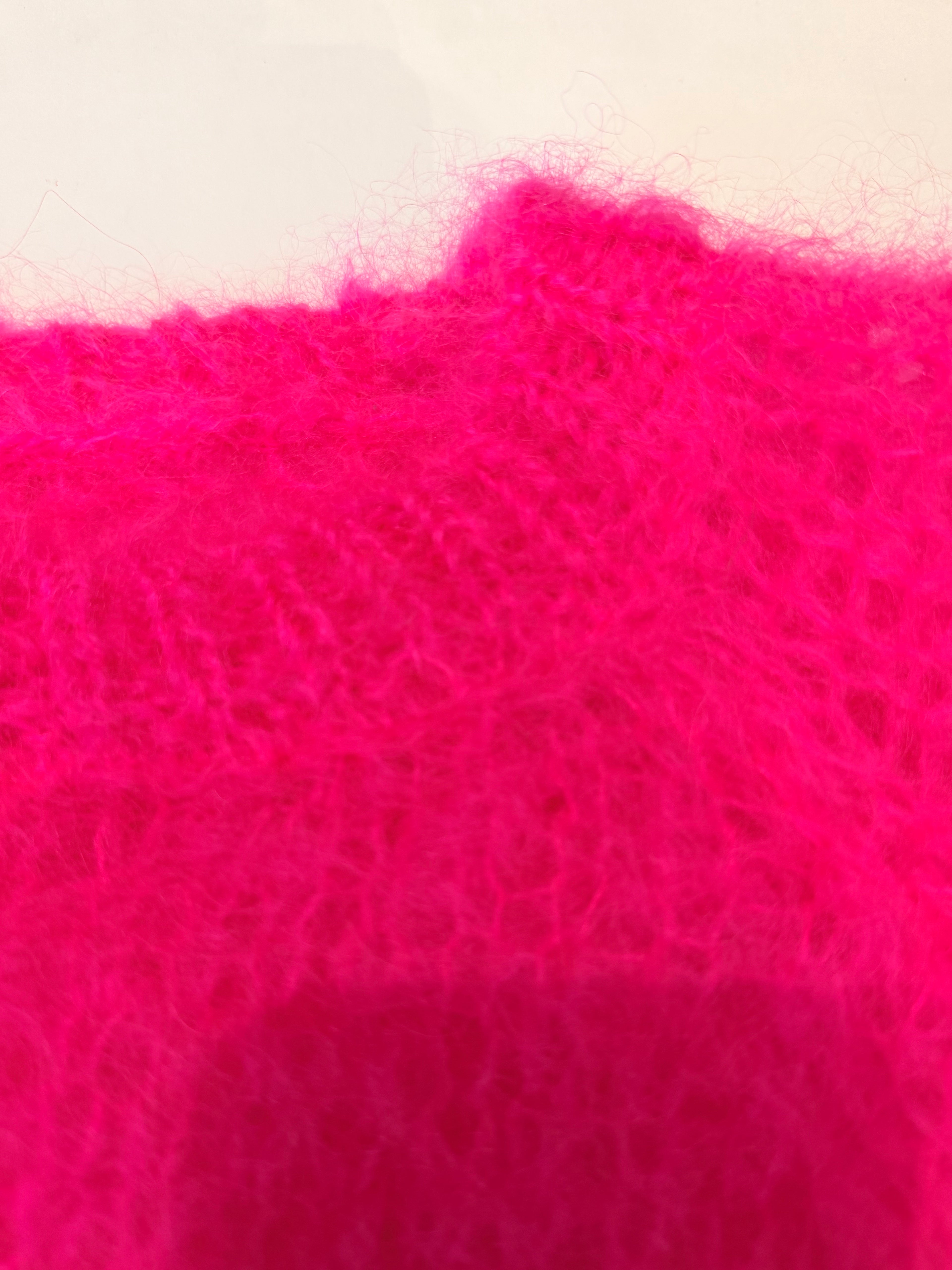 Flauschiger Strickpullover Pink – Bild 2