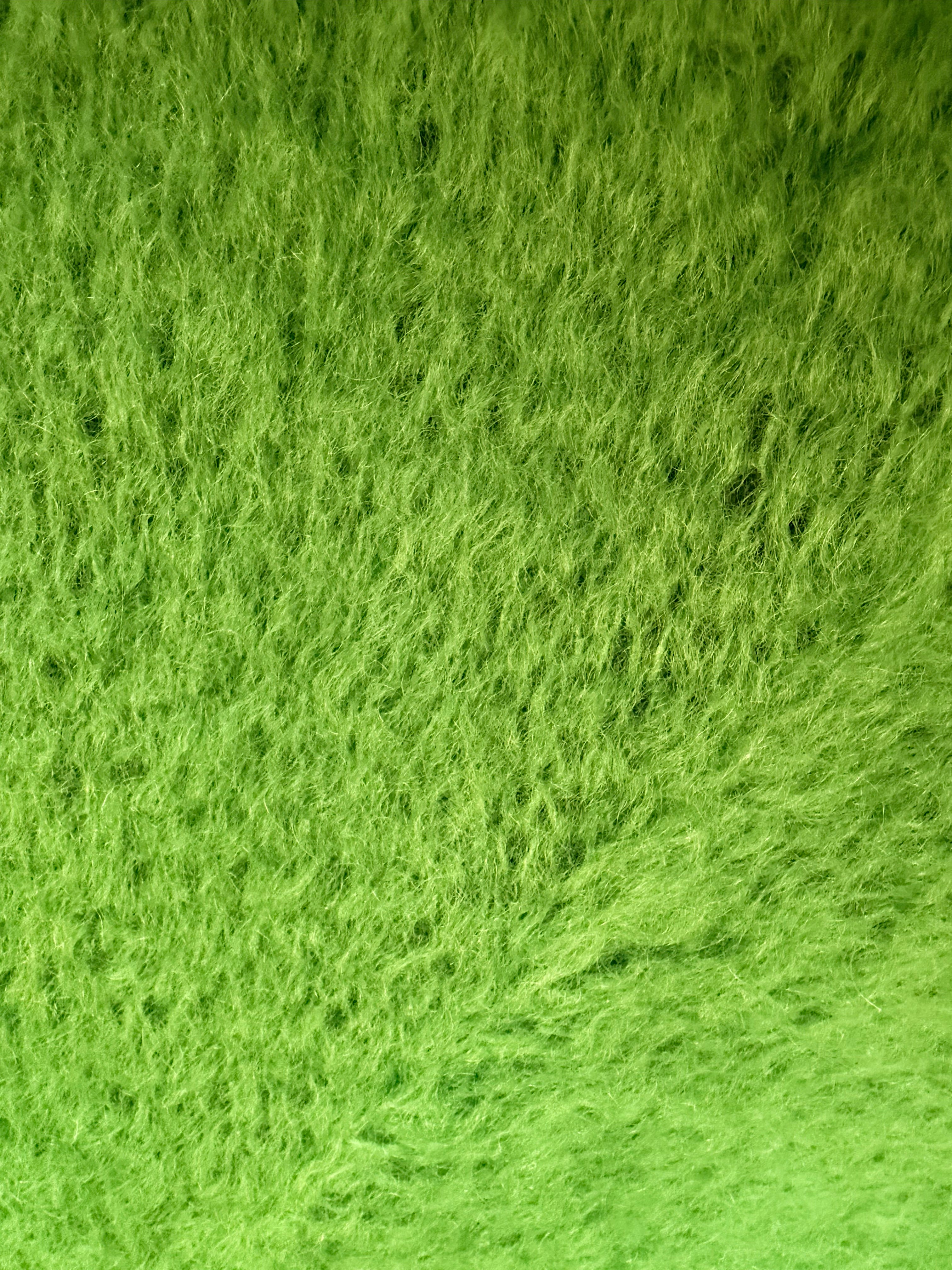 Flauschiger Strickpullover Grasgrün – Bild 4
