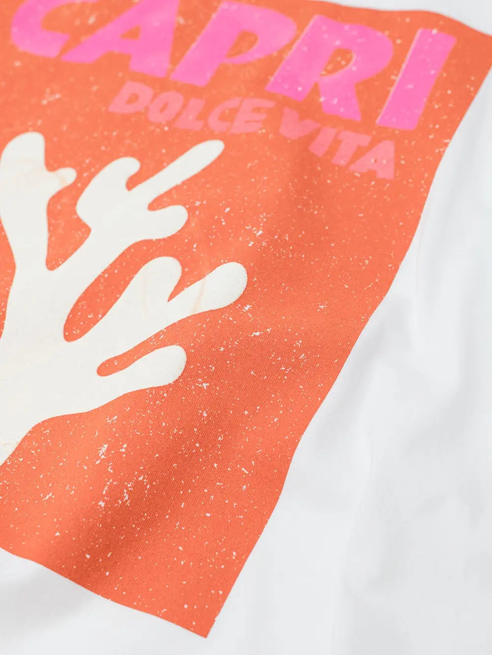 T-Shirt „Capri Dolce Vita“ – White ONE SIZE