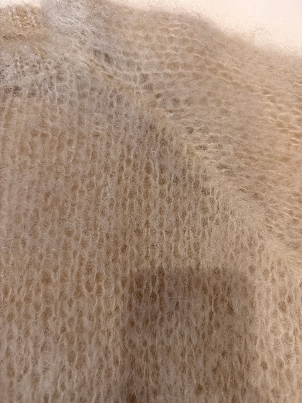Kid-Mohair-Pullover Beige – Bild 2