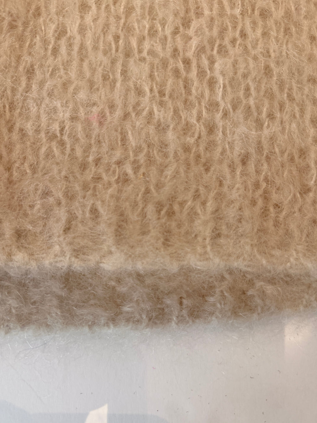 Kid-Mohair-Pullover Beige – Bild 4