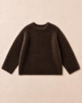 Flauschiger Strickpullover Chocolate – Bild 1