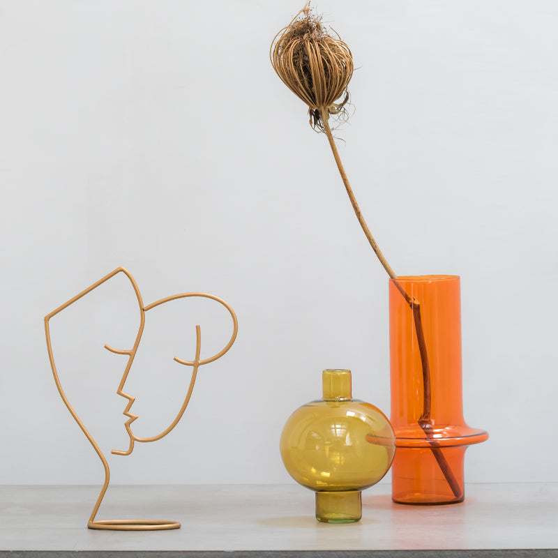 Vase Aurore – Recycled Glass, Orange