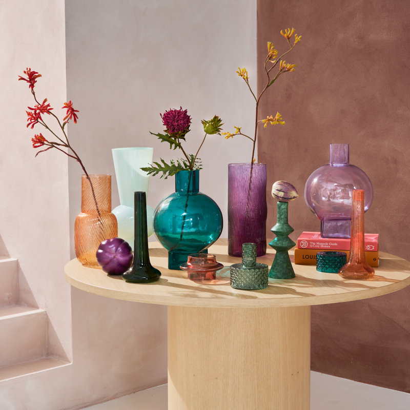Vase Noëlle – Recycled Glass, Violett