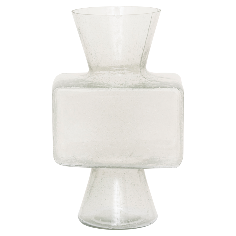 Vase Élise – Recycled Glass, Transparent