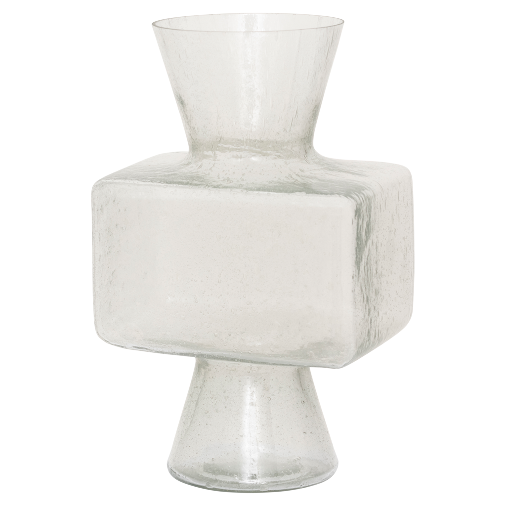 Vase Élise – Recycled Glass, Transparent