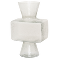 Vase Élise – Recycled Glass, Transparent