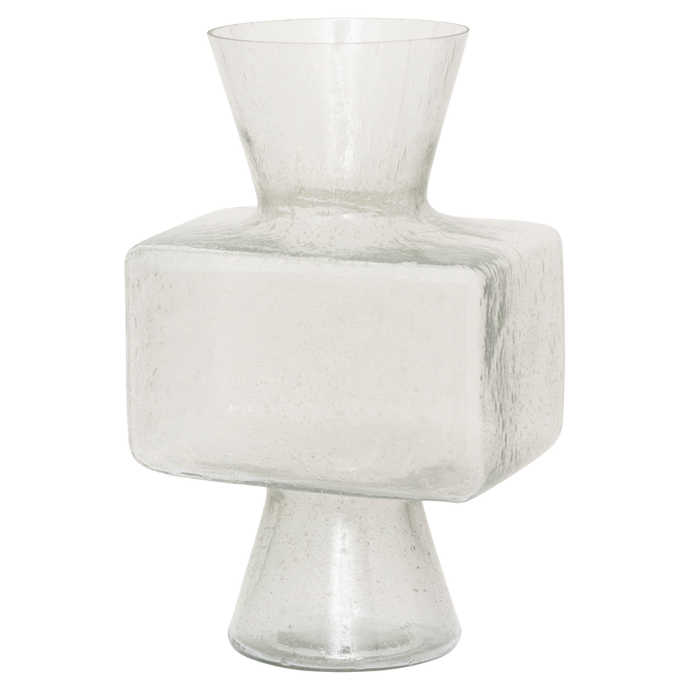 Vase Élise – Recycled Glass, Transparent