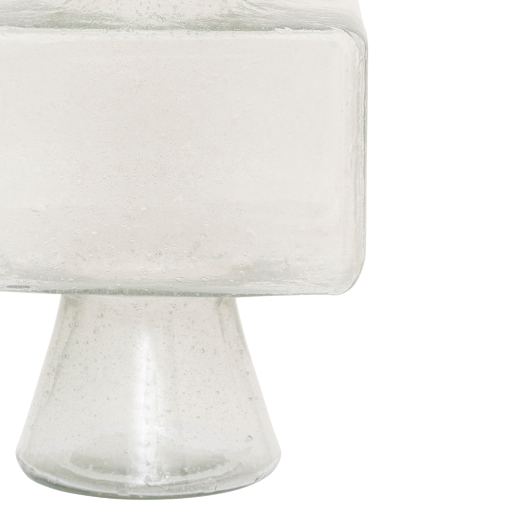 Vase Élise – Recycled Glass, Transparent