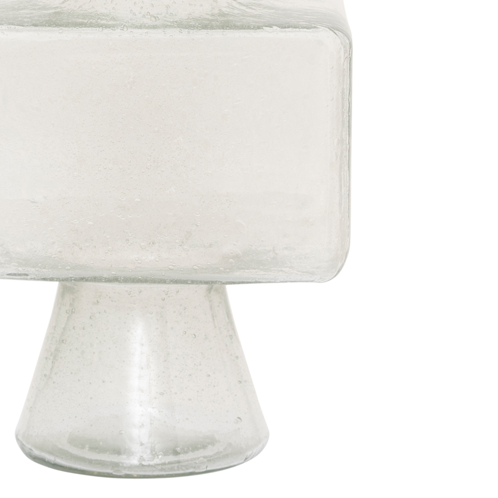 Vase Élise – Recycled Glass, Transparent