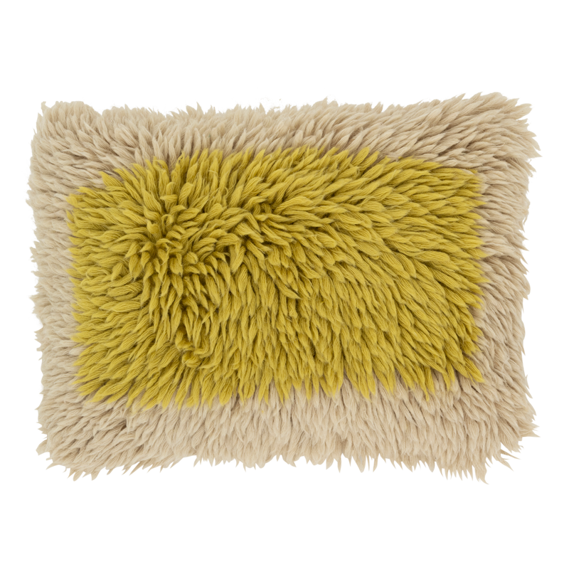 Kissen Élodie – Naturtöne, Langflor