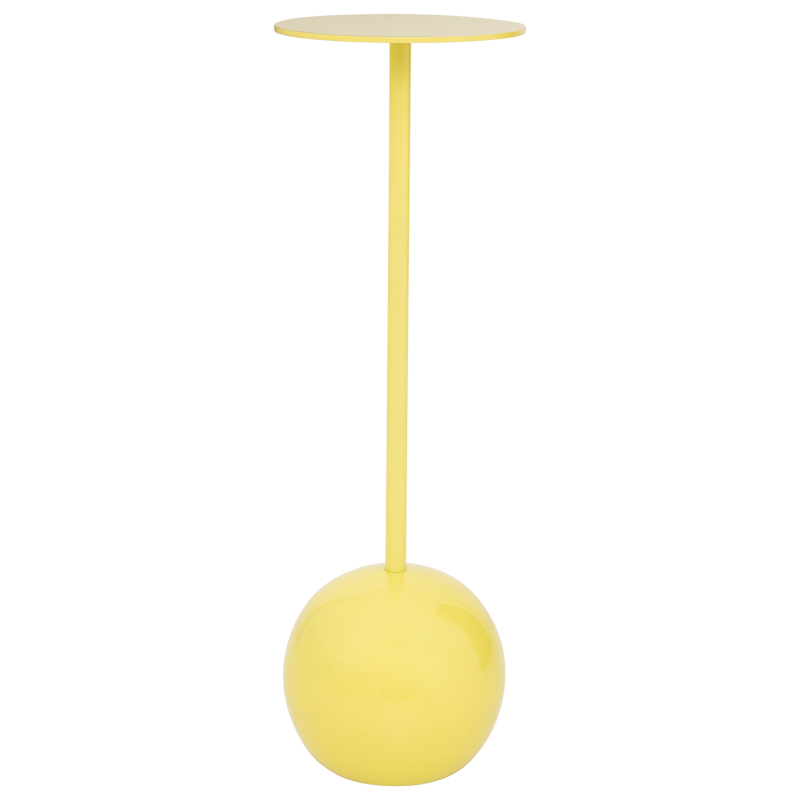 Beistelltisch Soleil – Aluminium, Gelb