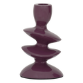 Kerzenhalter Violette – Aluminium, Pflaumenlila