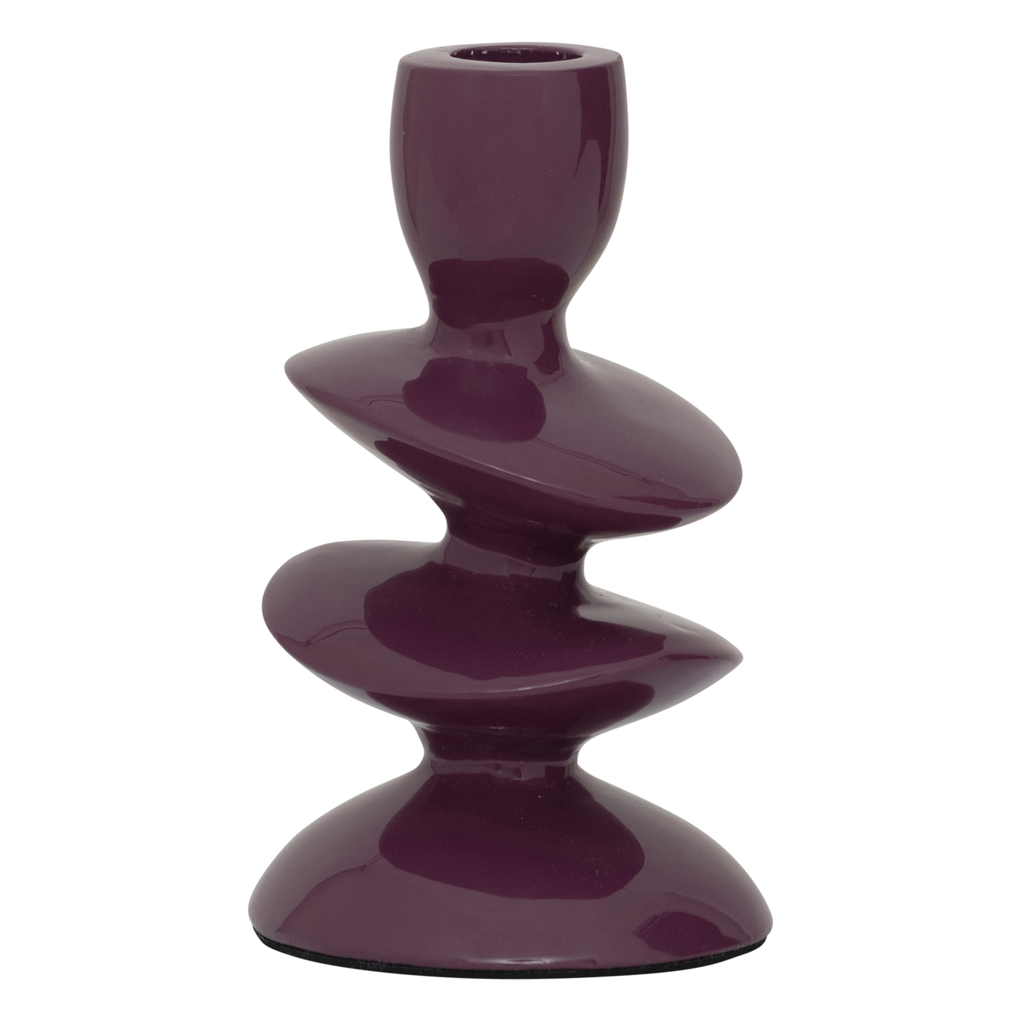 Kerzenhalter Violette – Aluminium, Pflaumenlila
