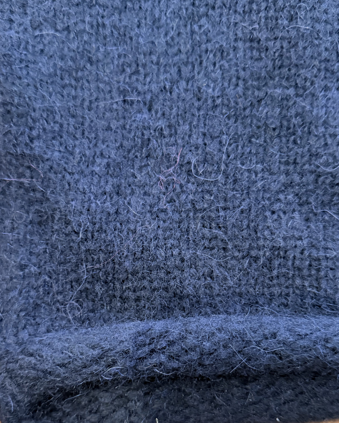 Alpaka-Mix-Pullover Dunkelblau – Bild 2