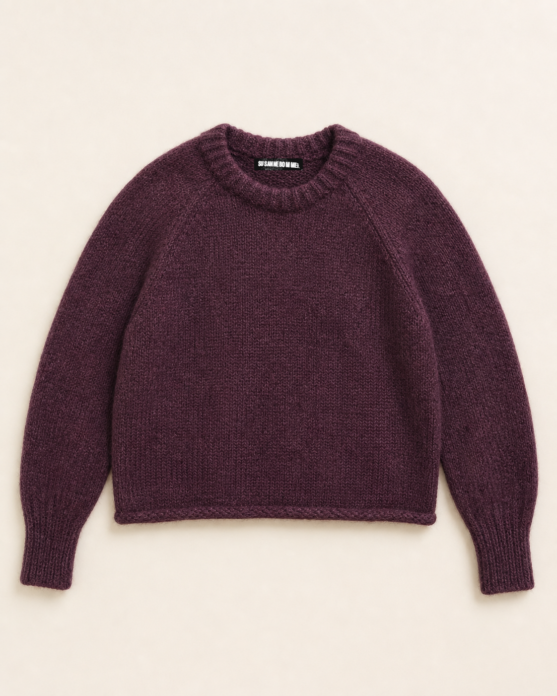 Alpaka-Mix-Pullover Bordeaux – Bild 1