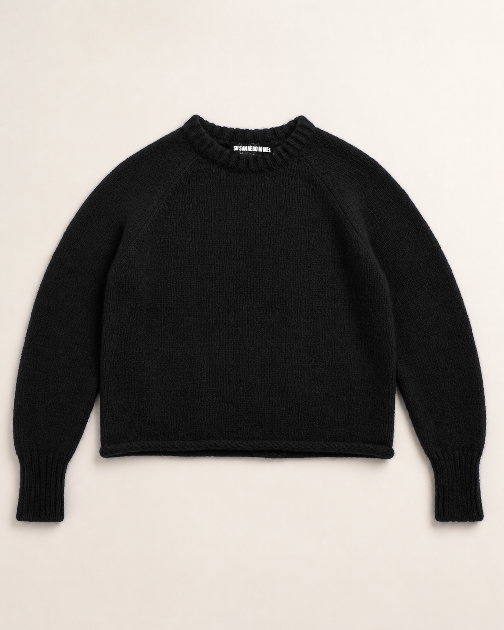 Alpaka-Mix-Pullover Schwarz – Bild 1