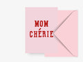 Postkarte /Mom Cherié