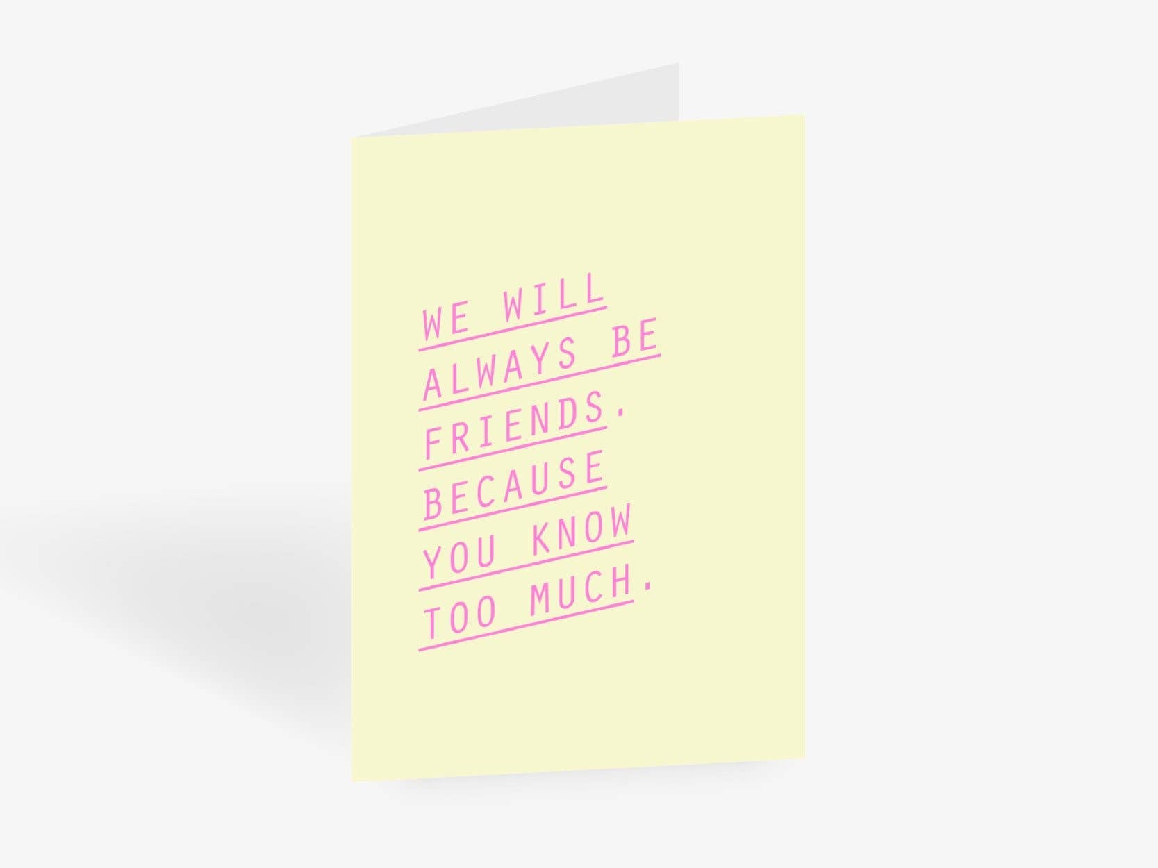 Grußkarte / Always Friends