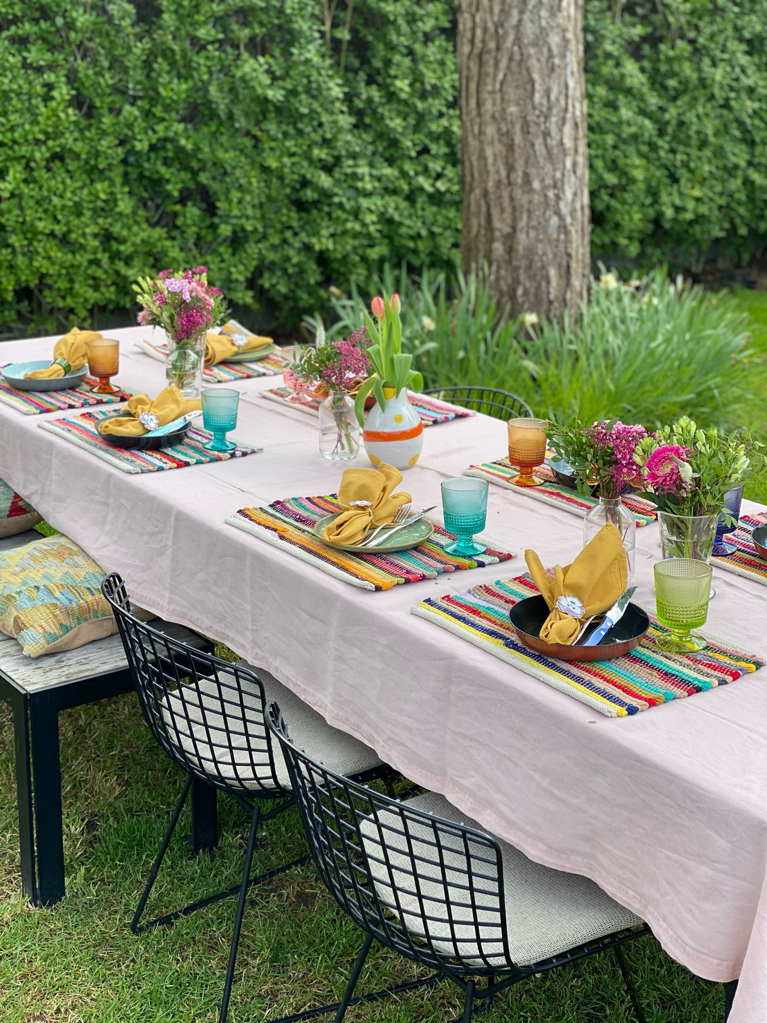 Platzset Jardin Secret – gesteppt & doppelseitig