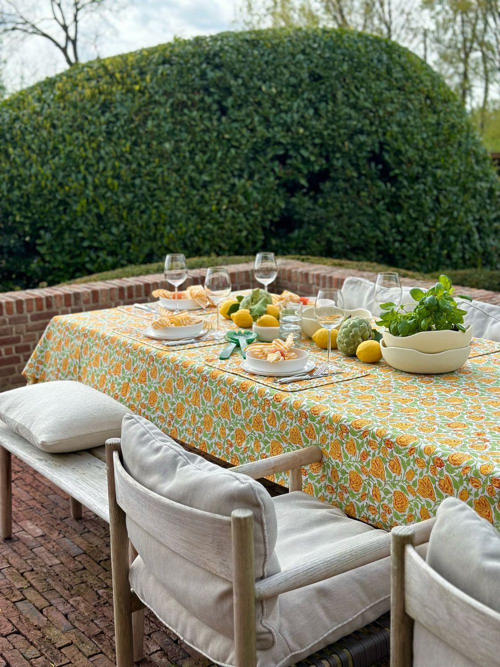 Platzset Jardin Secret – gesteppt & doppelseitig