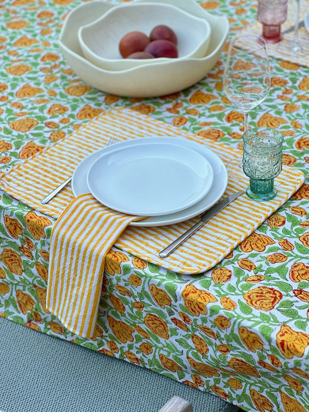 Platzset Jardin Secret – gesteppt & doppelseitig