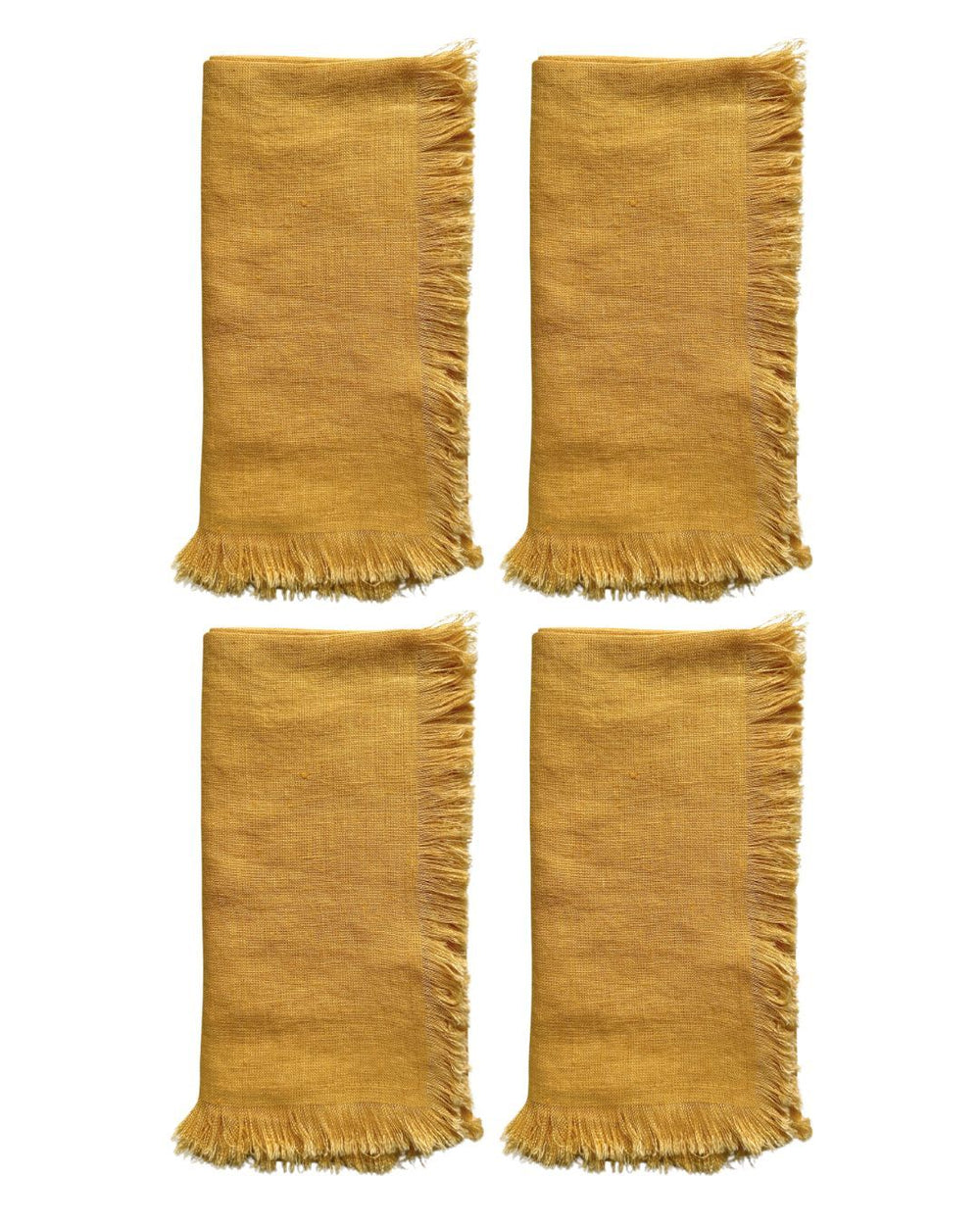 Leinenservietten Épure, 4er-Set YELLOW