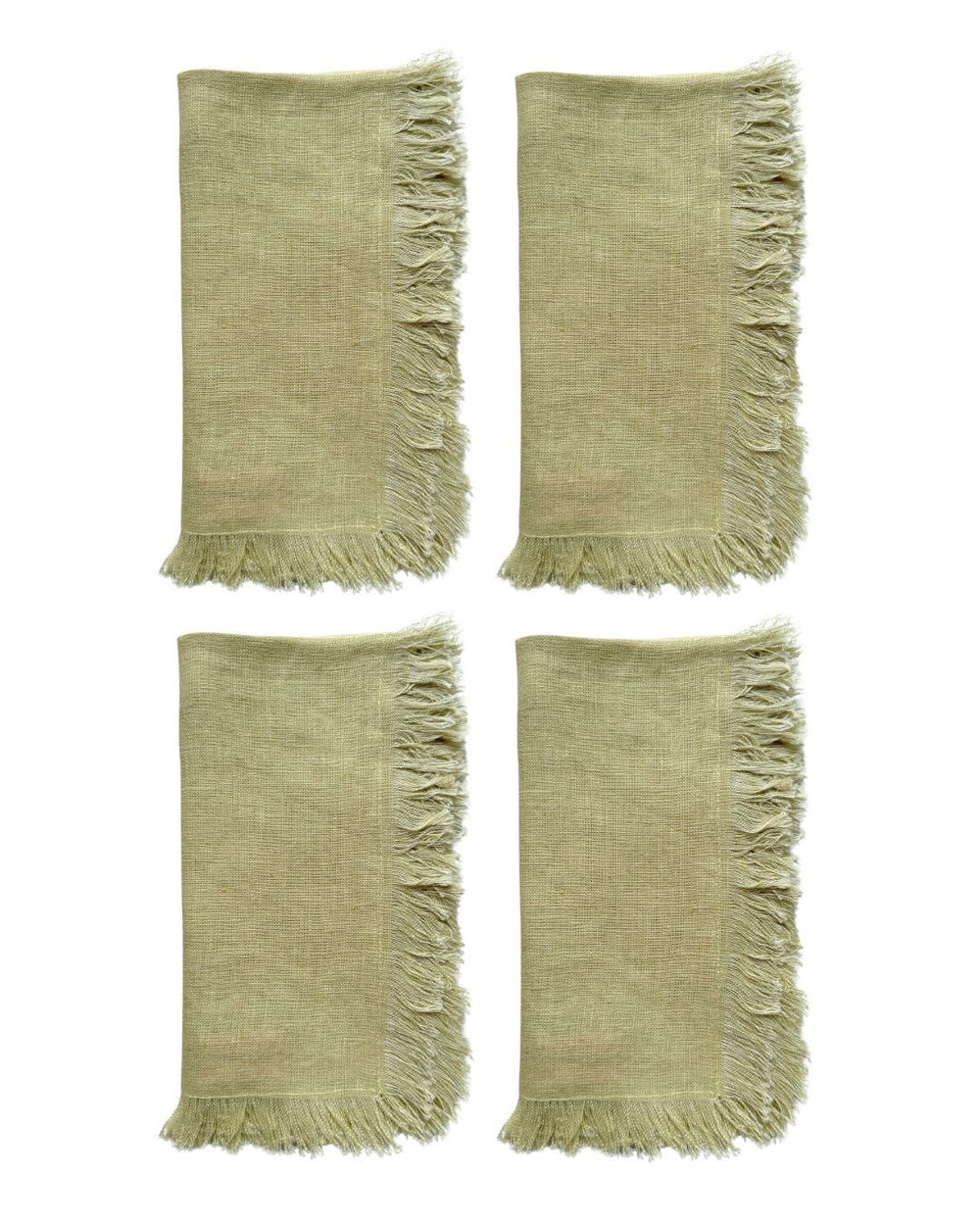 Leinenservietten Épure, 4er-Set SAGE GREEN