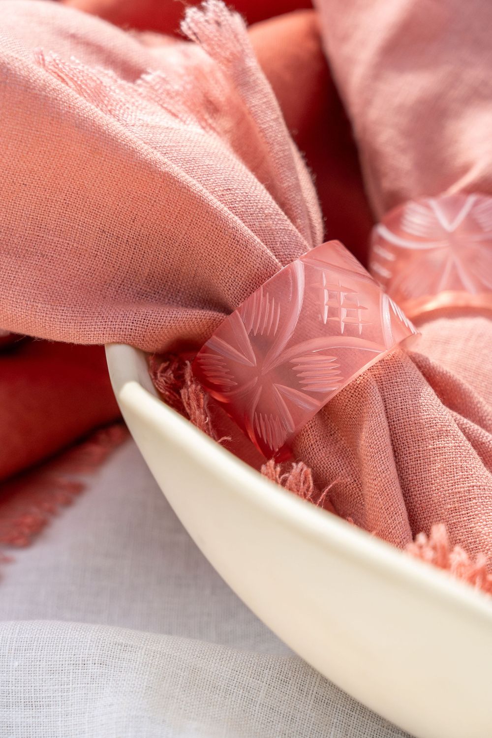 Leinenservietten Épure, 4er-Set ROSÈ