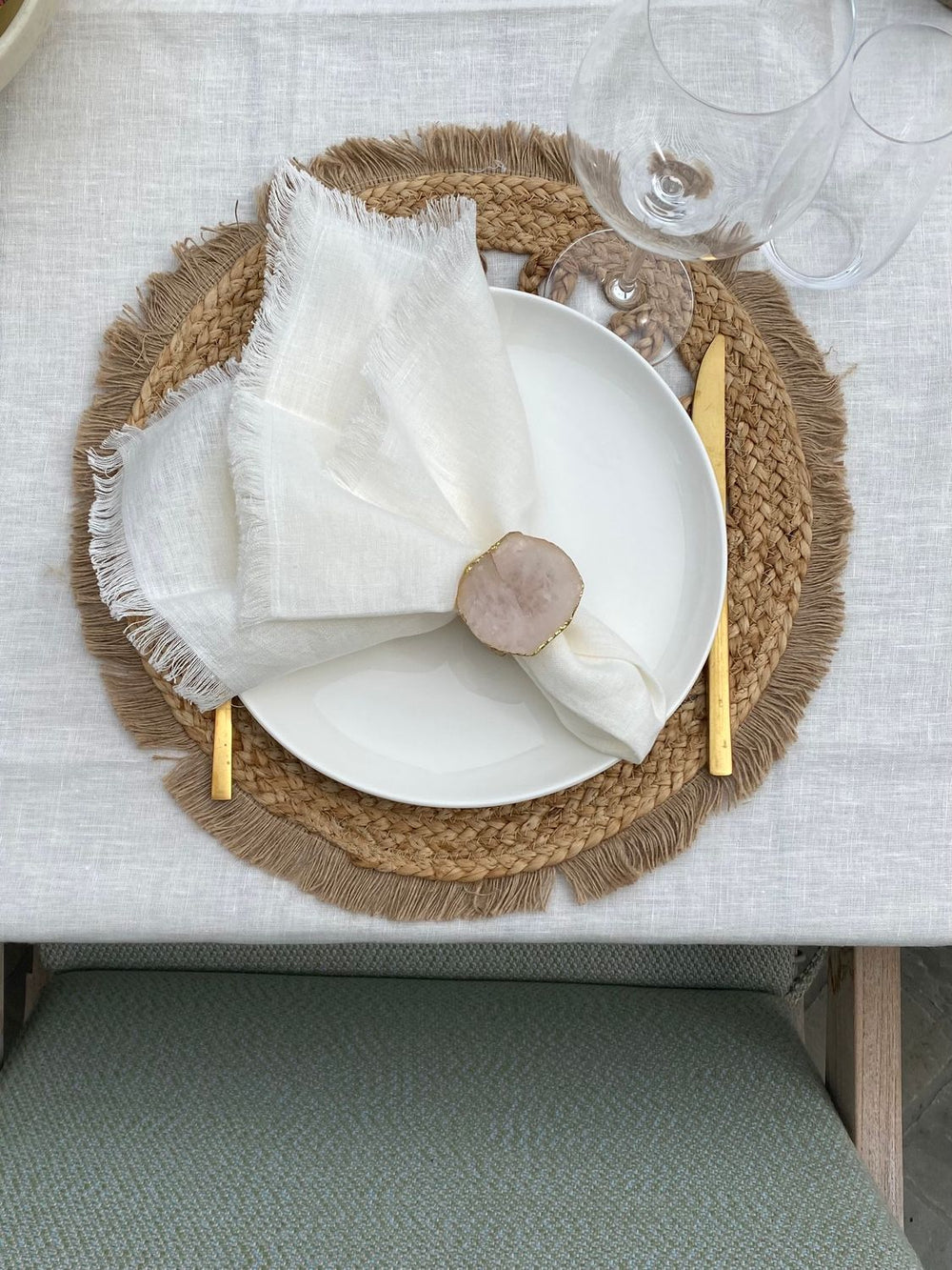 Leinenservietten Épure, 4er-Set OFF-WHITE