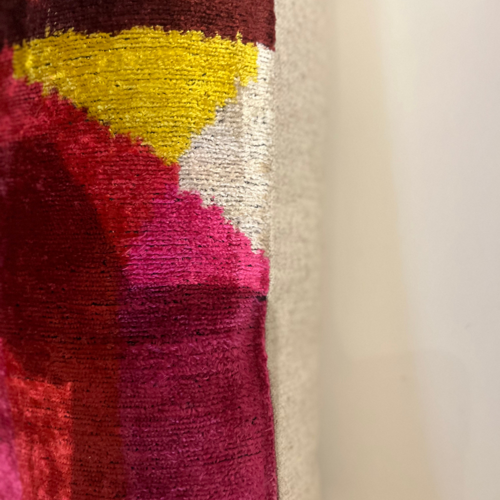 Seidenkissen „Art Déco“ – farbstark & elegant