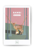 Halskette BAMBI – Gold von Little Jewellery Stories – auf illustrierter Schmuckkarte