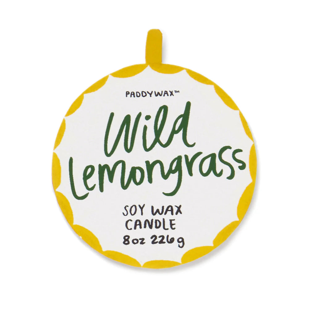 „Wild Lemongrass“ Duftkerze in handbemalter Keramik – Snake  ♡