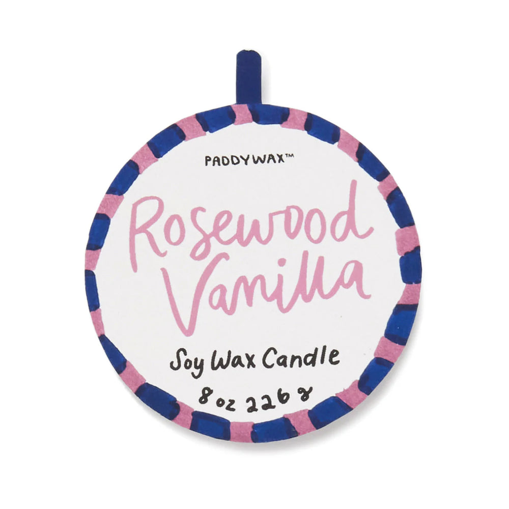 „Rosewood Vanilla“ Duftkerze in handbemalter Keramik – Hearts  – LOVE IT ♡ –