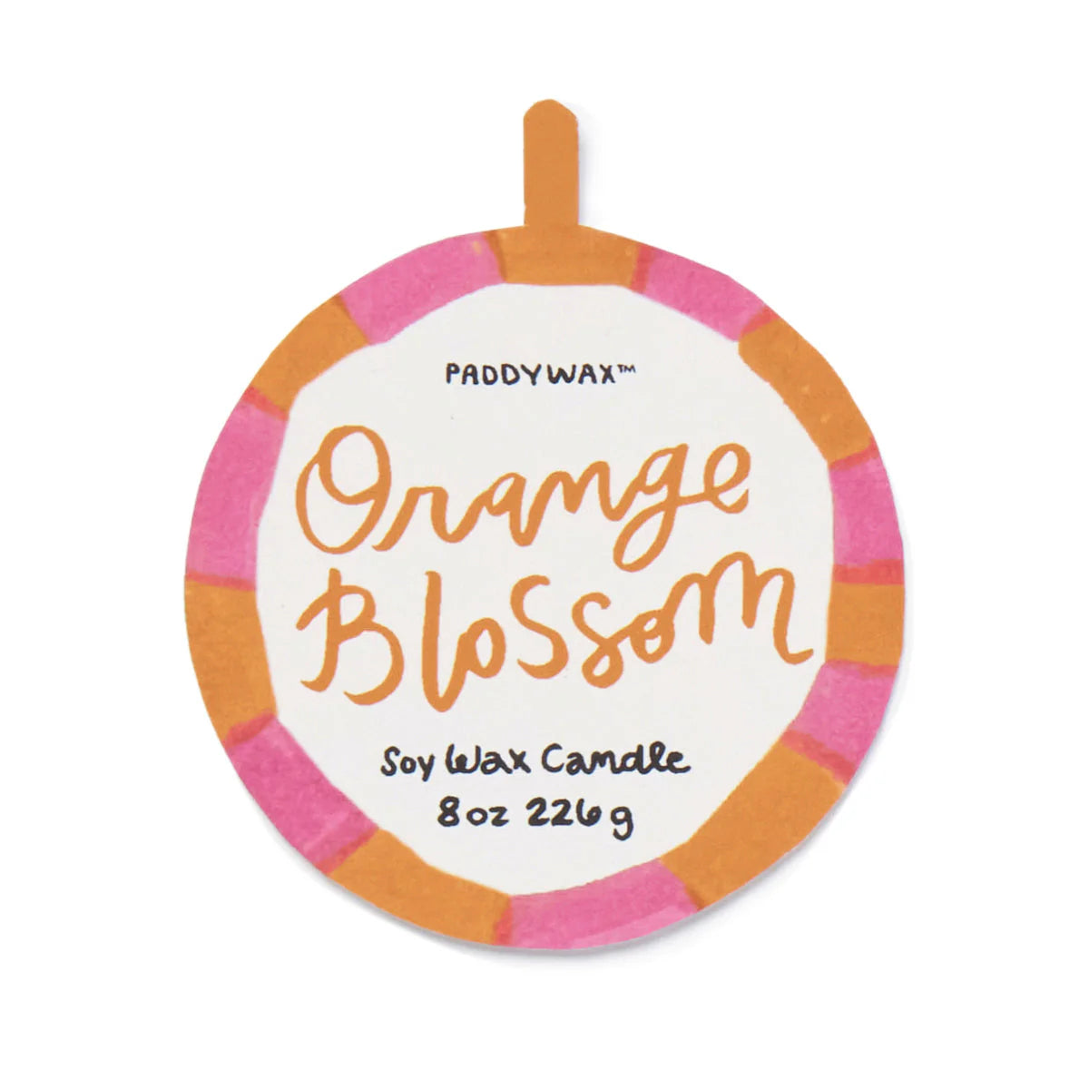 „Orange Blossom“ Duftkerze in handbemalter Keramik – Sun ♡ –