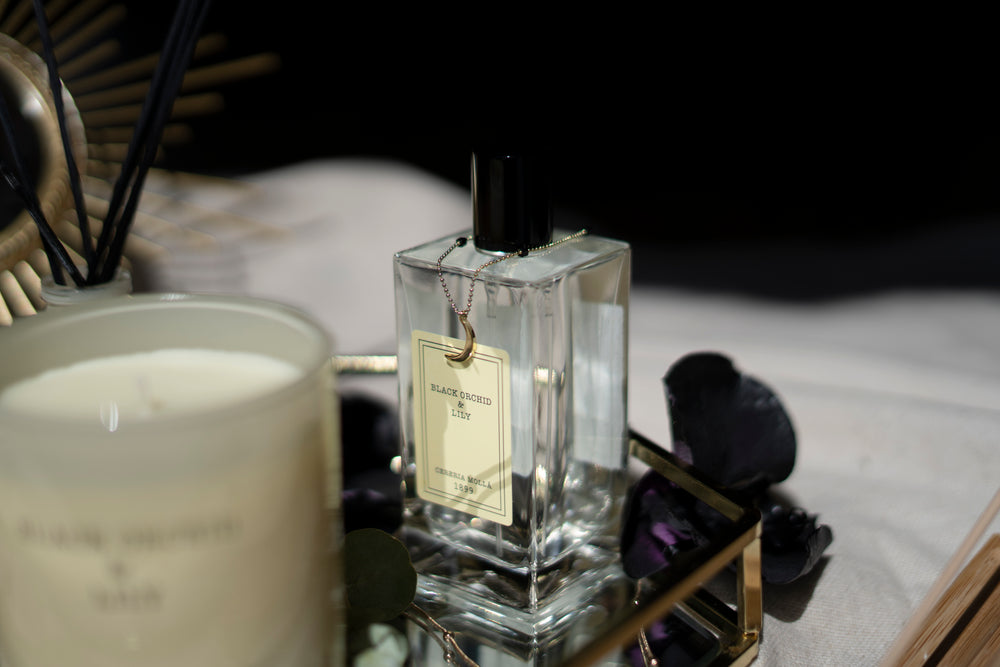 PREMIUM Duftkerze - BLACK ORCHID & LILY - made in Spain ♡