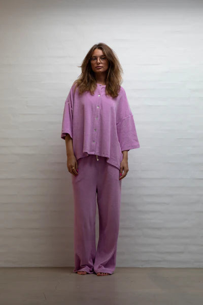 Frotté OVERSIZED SHIRT ♡ Fuchsia