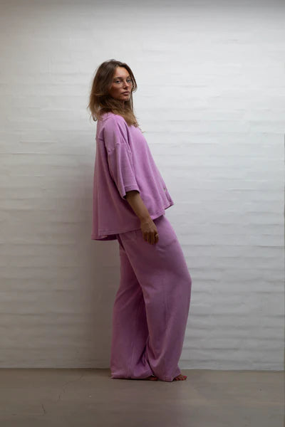 Frotté OVERSIZED SHIRT ♡ Fuchsia