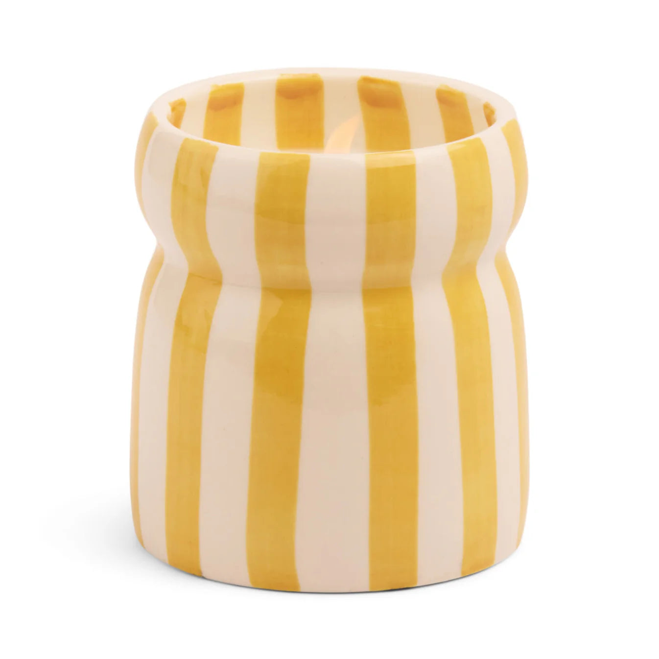 „Gold Coast“ Duftkerze in handbemalter Keramik – Cabana Ochre  – LOVE IT ♡ –
