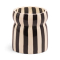 „Lava Stone“ Duftkerze in handbemalter Keramik – Cabana Black  – LOVE IT ♡ –