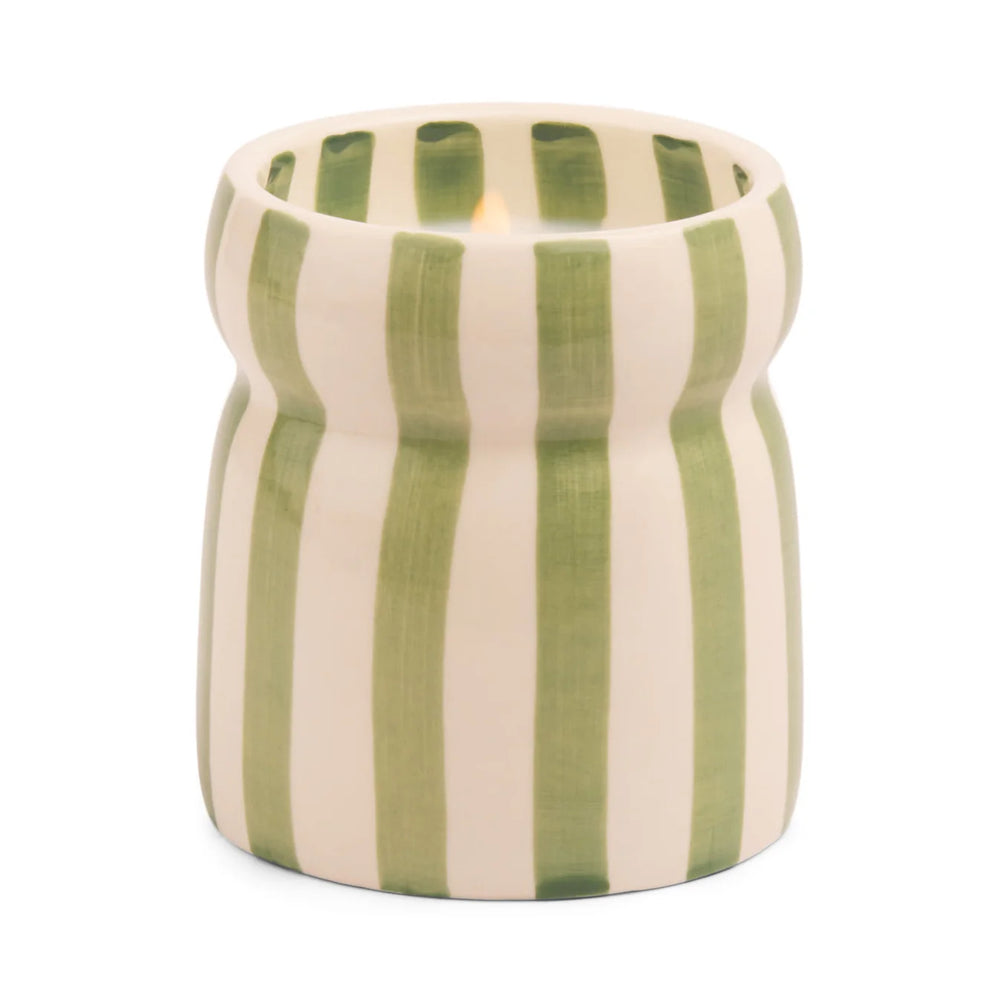 „Bora Bora“ Duftkerze in handbemalter Keramik – Cabana Sage  – LOVE IT ♡ –