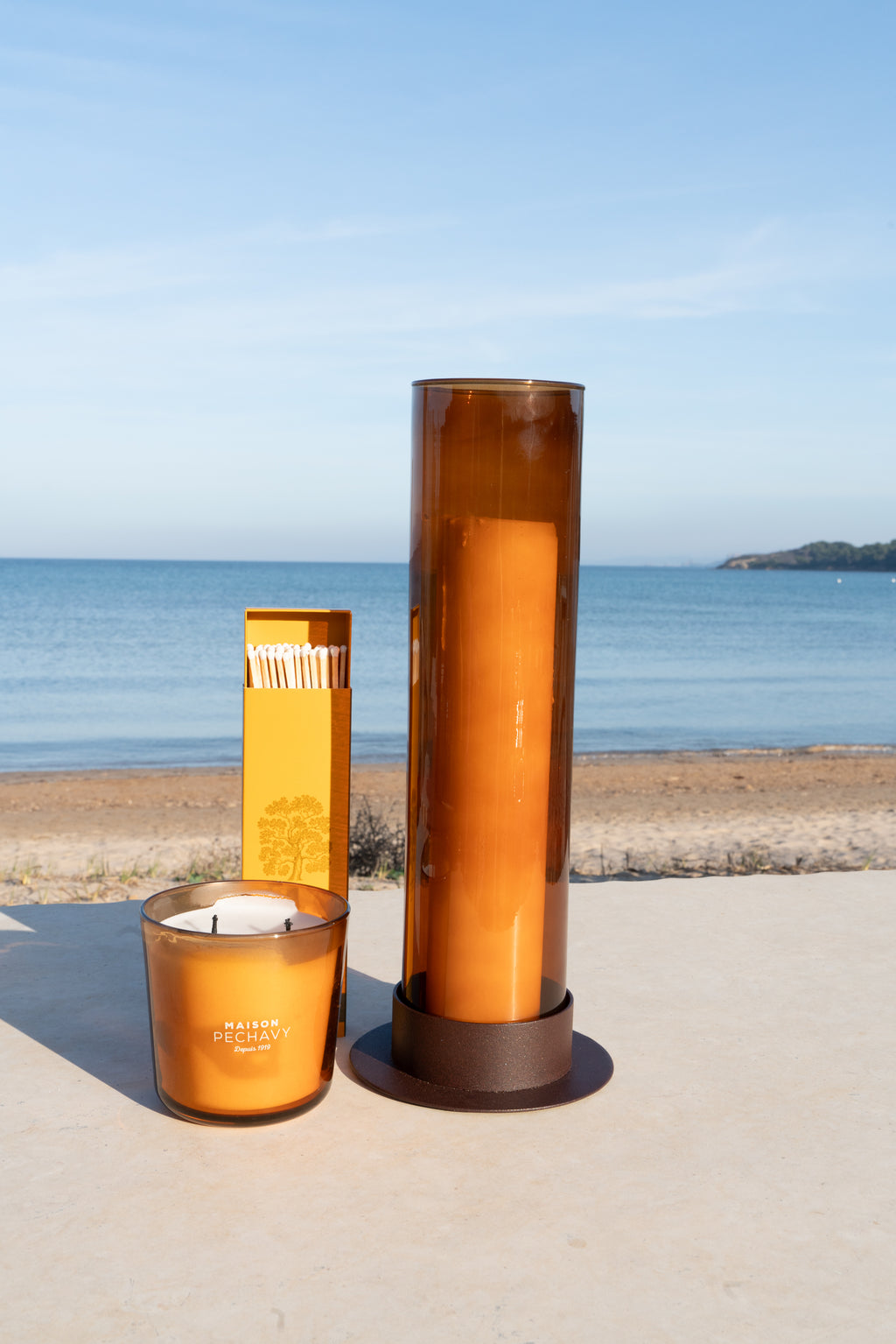 Romantisches Kerzen Glas - AMBER