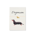 Grußkarte „Dogmum“ mit Dackel-Armband 18k vergoldet – für alle, die Dackel lieben