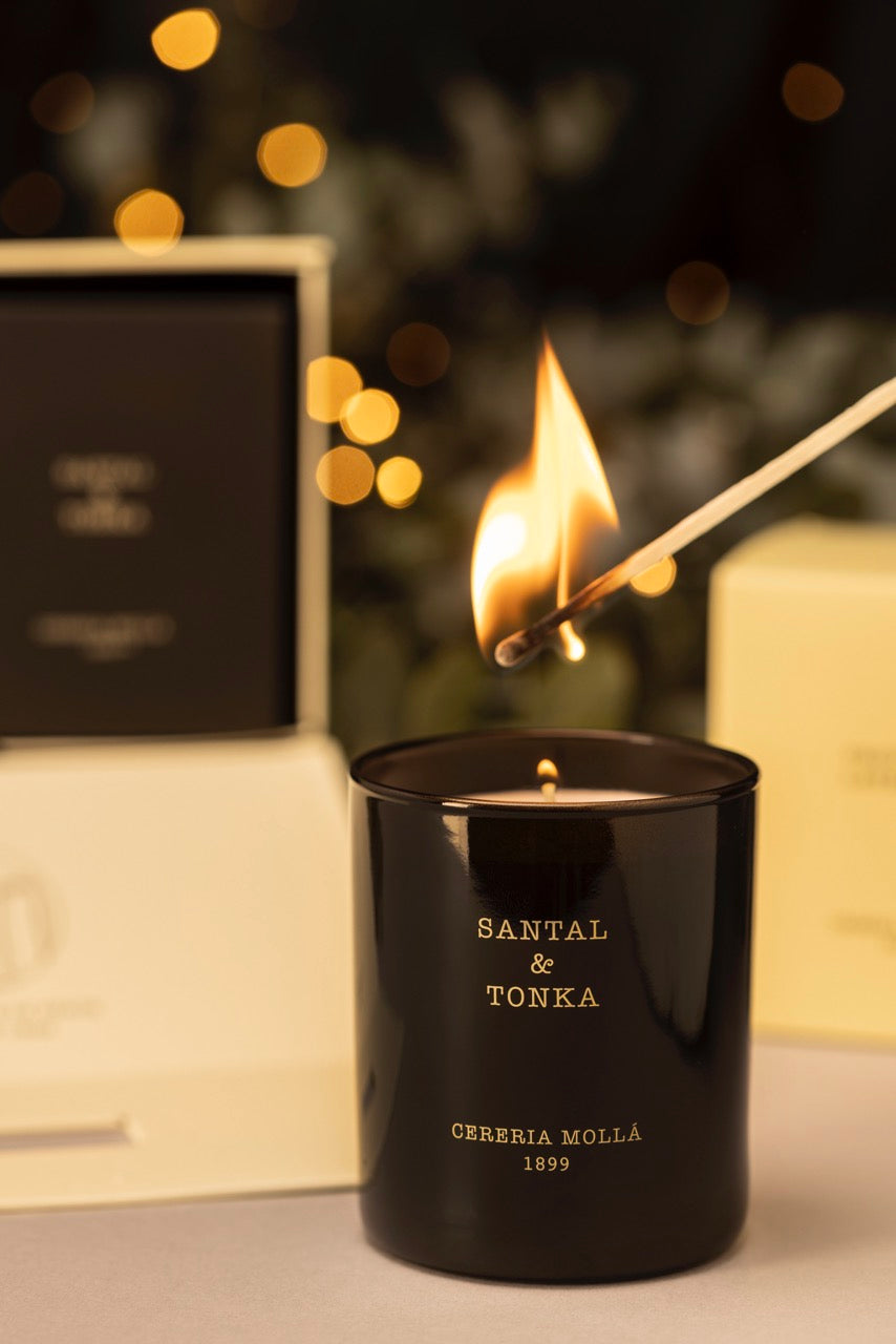 PREMIUM Duftkerze - SANTAL & TONKA - made in Spain ♡