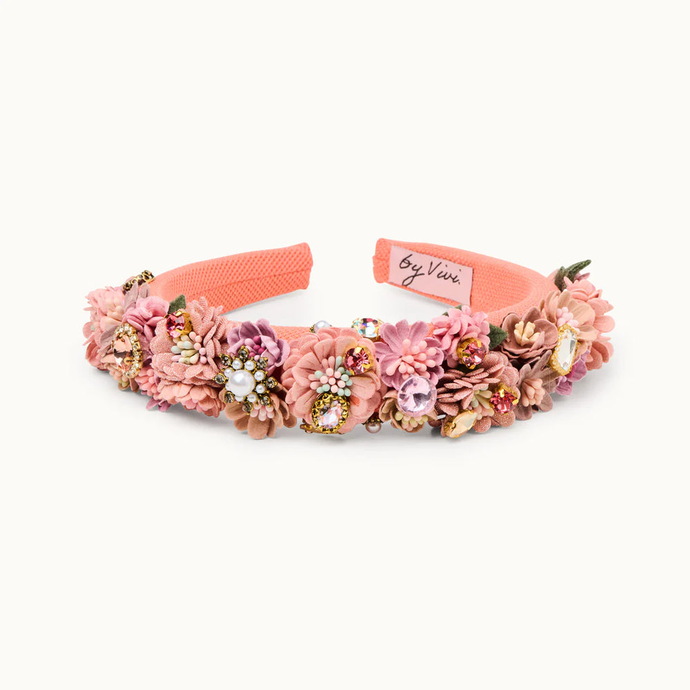 Blumen-Haarreif CORALLE – handgemacht & zauberhaft