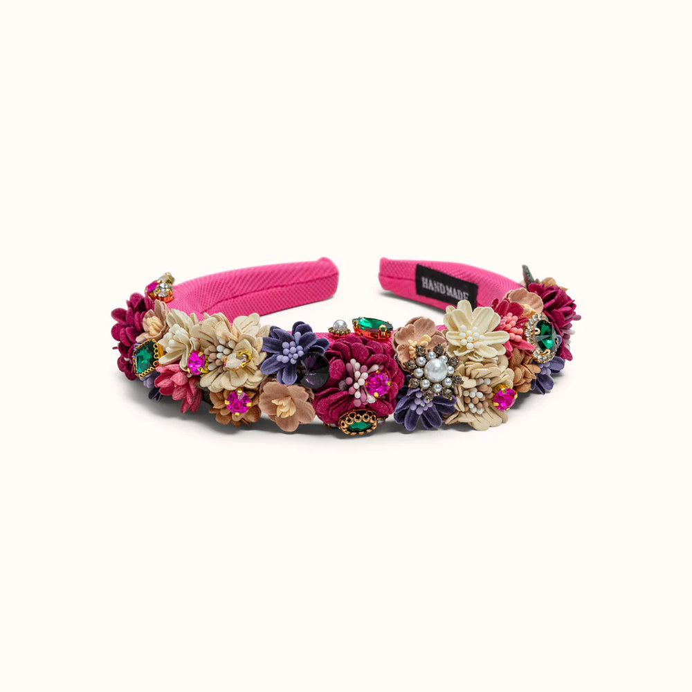 Blumen-Haarreif PINK– handgemacht & zauberhaft *coming soon*