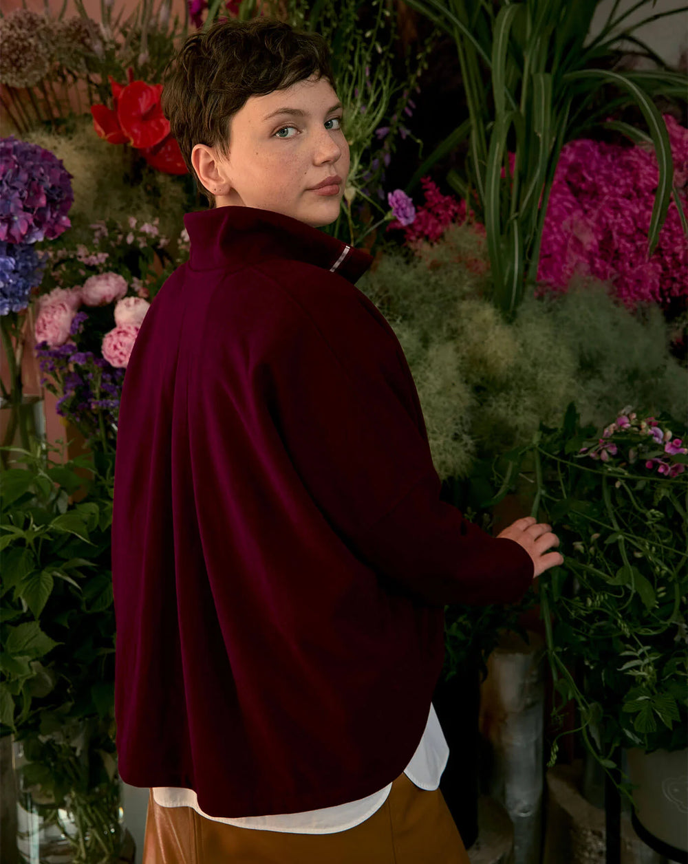 SWEAT JACKE GABRIEL – BORDEAUX # NEW COLLECTION ♡