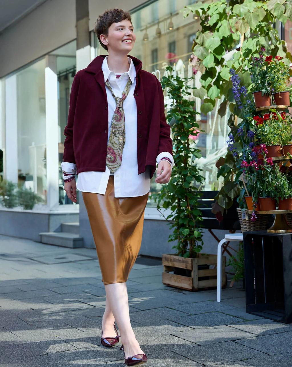 SWEAT JACKE GABRIEL – BORDEAUX