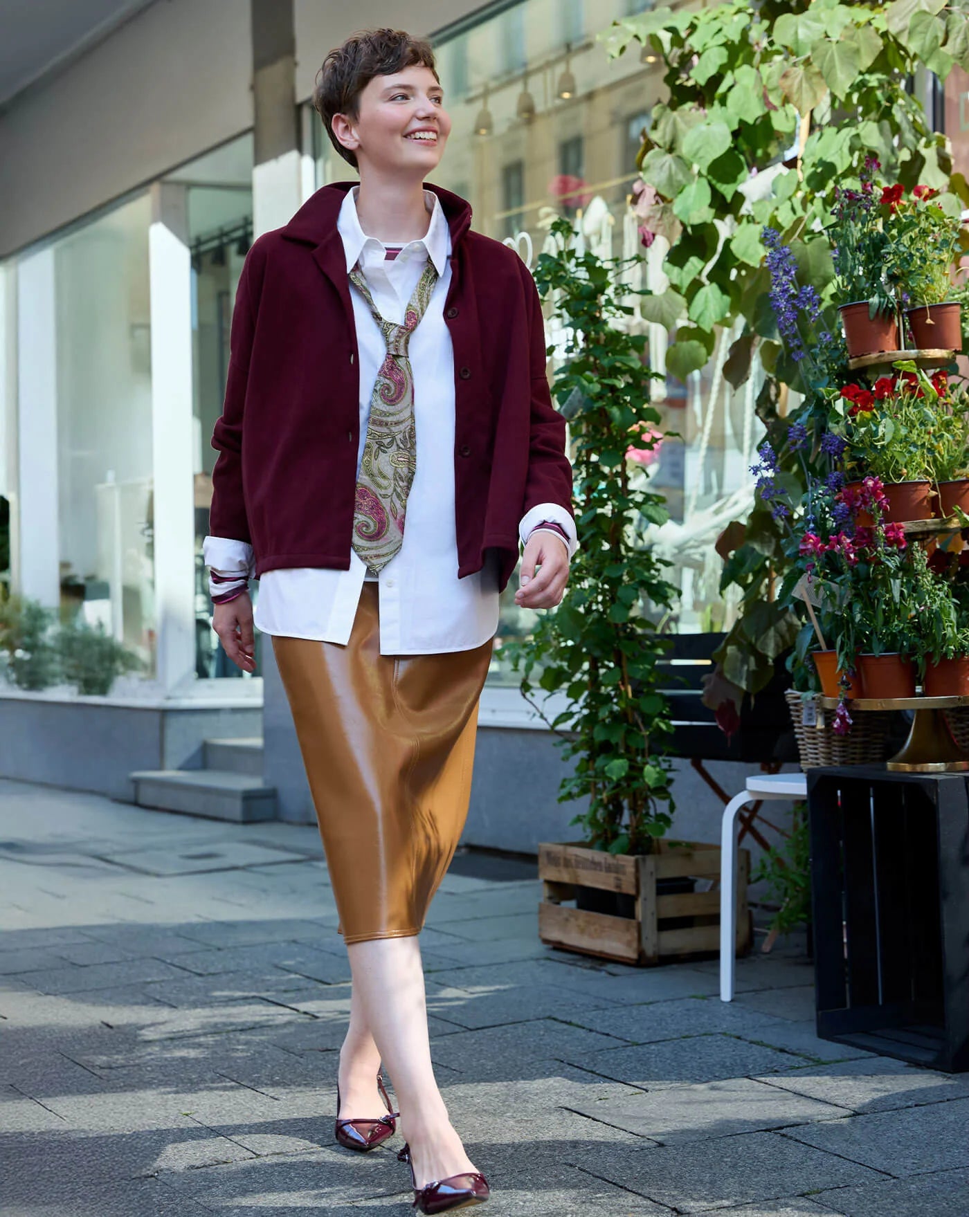 SWEAT JACKE GABRIEL – BORDEAUX